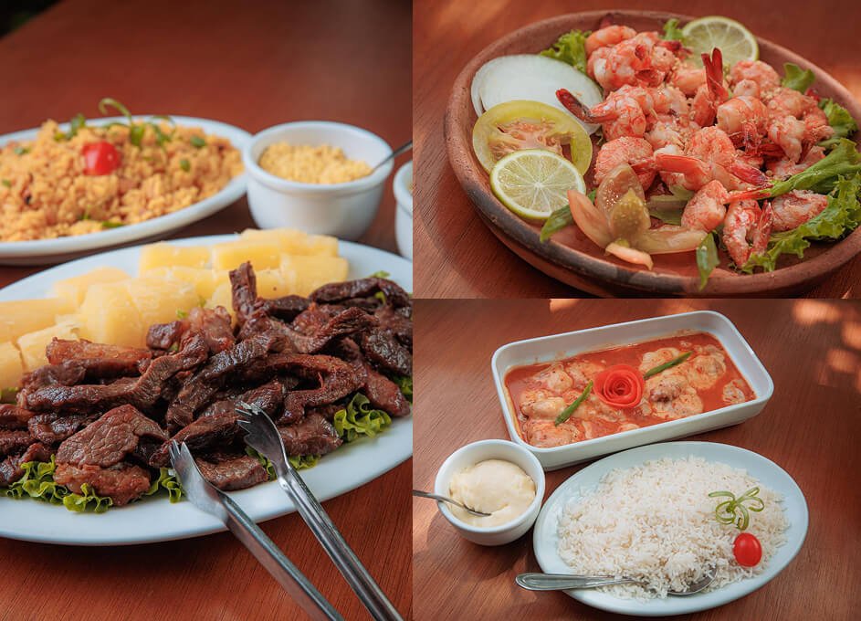 Pratos da culinária amazônica — Restaurante Mata Nativa